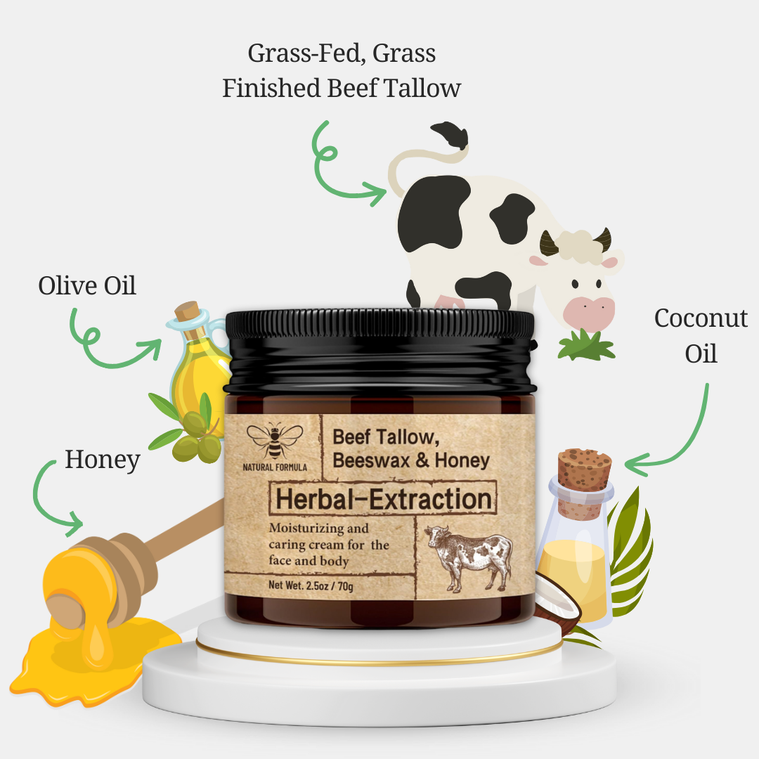 Grass-Fed Tallow Honey Balm